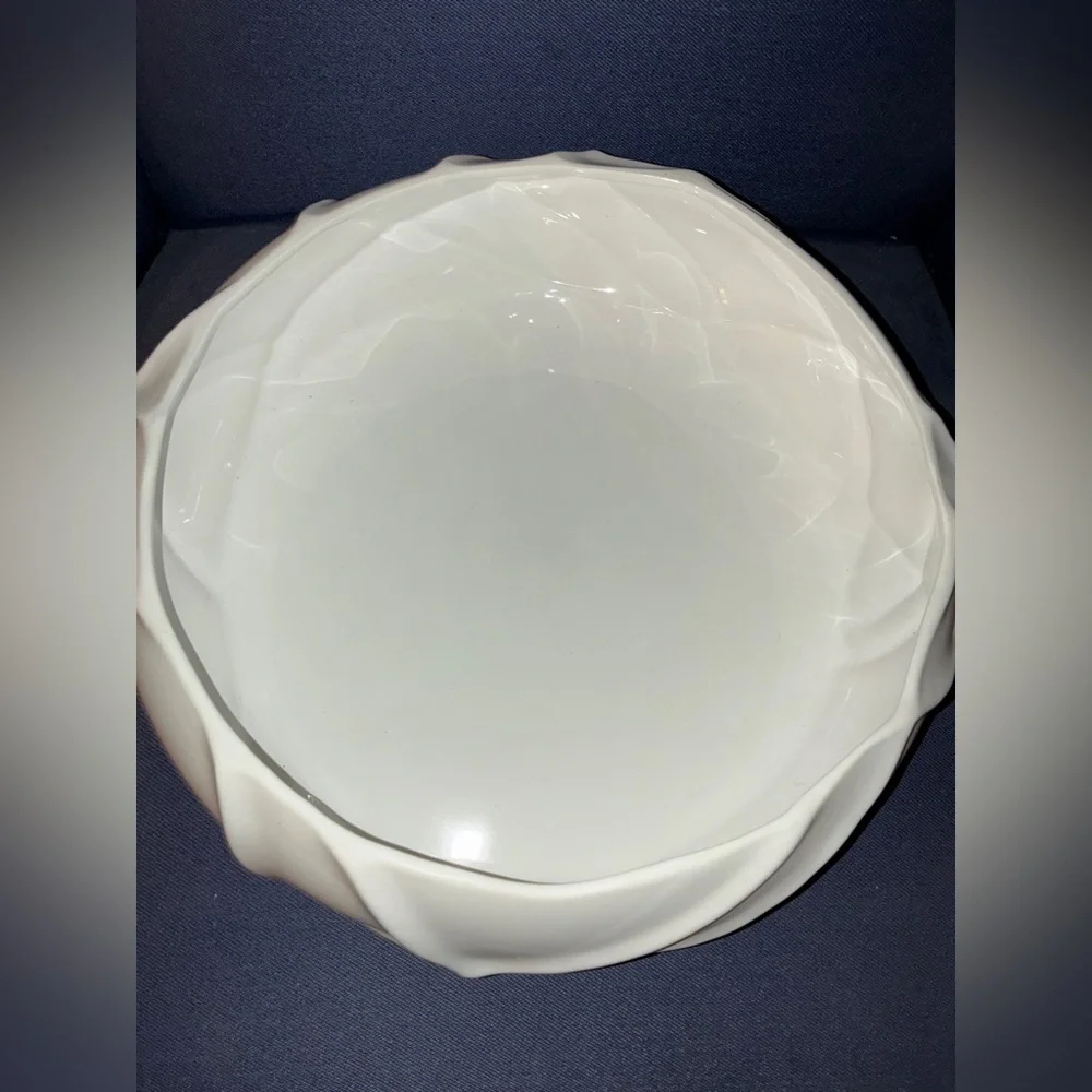 Zodax Large Belize‎ Ridged Serving Bowl and/or Decorative Bowl.